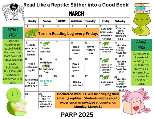 PARP Calendar